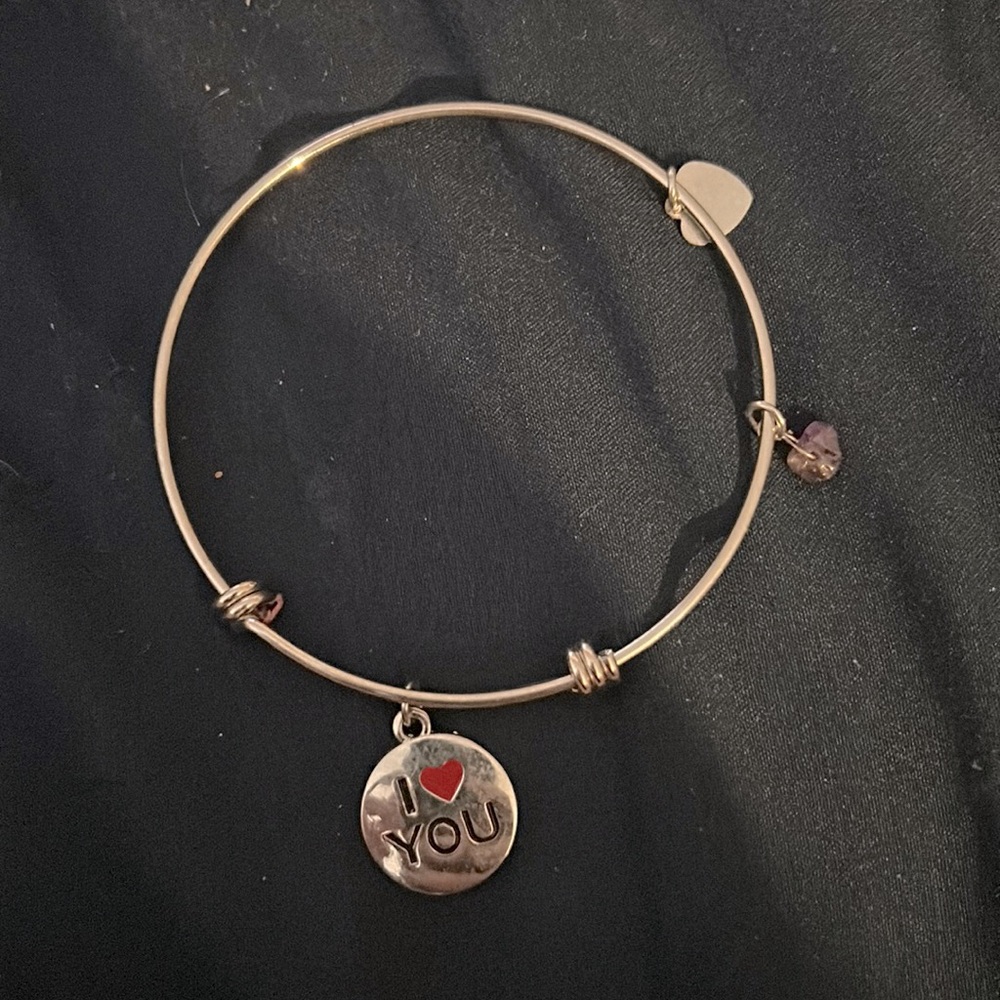 Silver I Love You Bracelet
